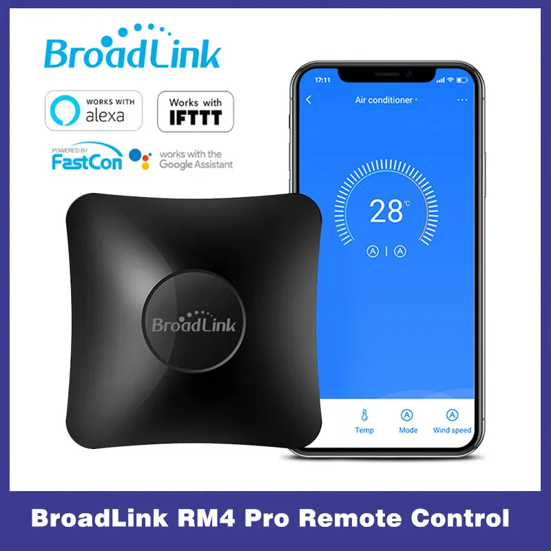 Broadlink RM4 Pro Universele Intelligente Afstandsbediening Smart Home Wifi +IR+ Rf Schakelaar Works met Alexa