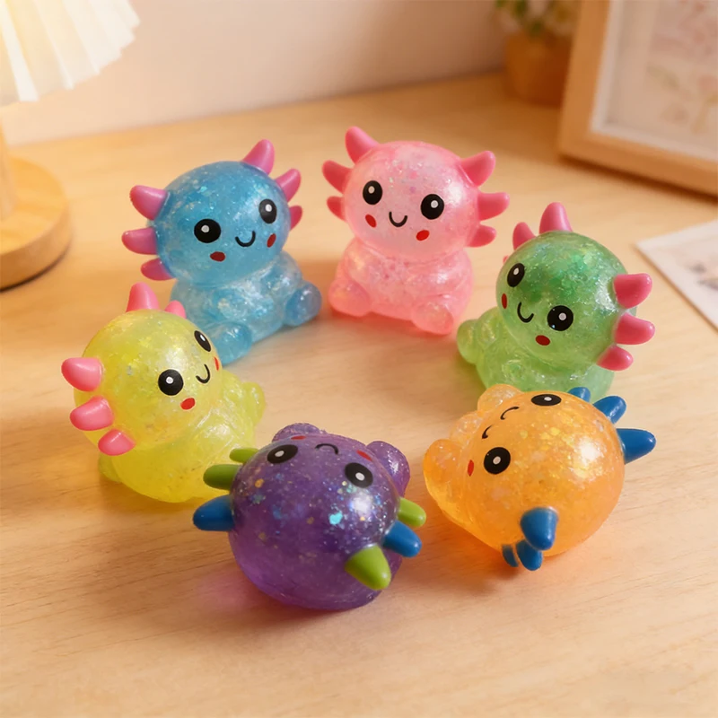 Colorful Animal Stress Balls Cute Slow Rising Fidget Soft Squeeze Sensory ToyStress Ball for Anxiety Focus Kids Adults Gift