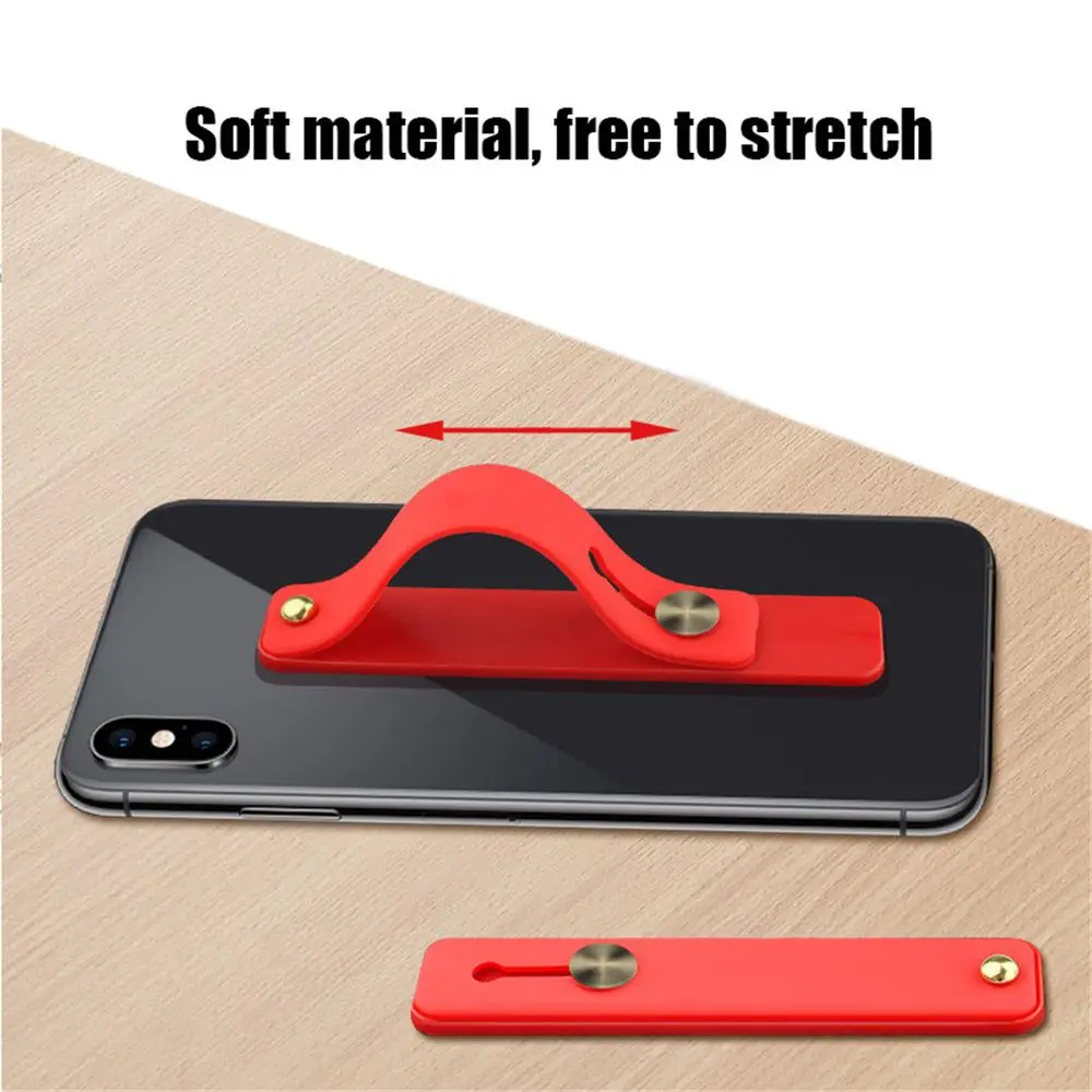 Creative Hand Band Bracket Phone Holder Push Pull Finger Ring Grip Stand