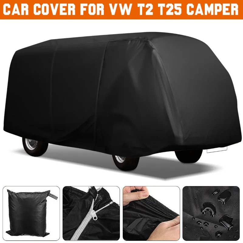 

Full Car Cover Camper Full Body Cover Outdoor For VW T25 T2 Camper Van UV Resistant Waterproof Sunshade Breathable Washable