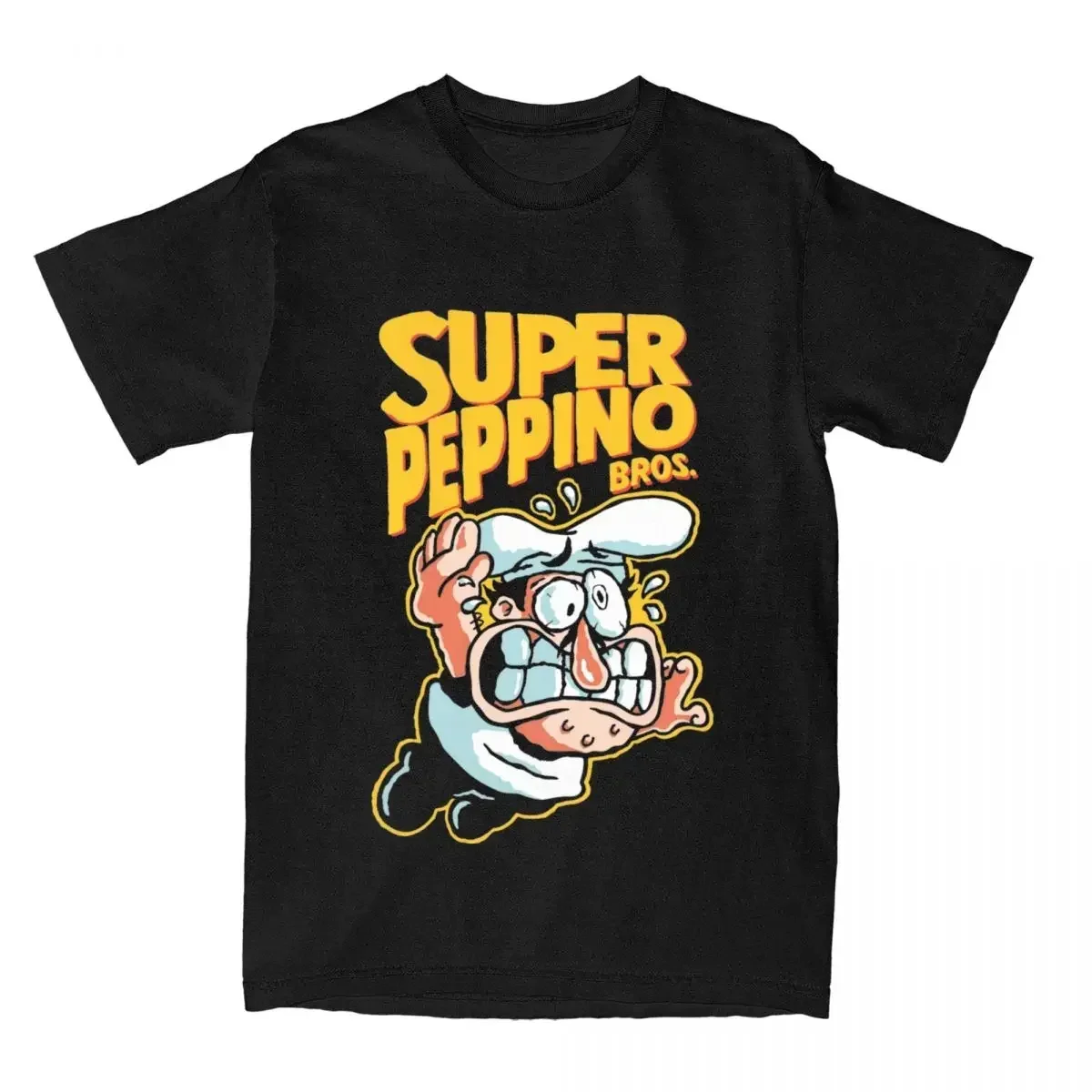 Men Women Super Peppino Pizza Tower Game T Shirt Stuff gaming 100% Cotton T-shirt Clothes Novelty Tee Shirt New Arrival