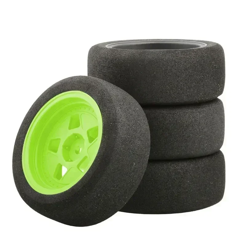 4Pcs Rubber Tire Wheel Tyre For Tamiya TT01 TT01E TT02 TT02B XV01 TA06 PTG-2 1/10 RC Car Upgrades Parts Accessories