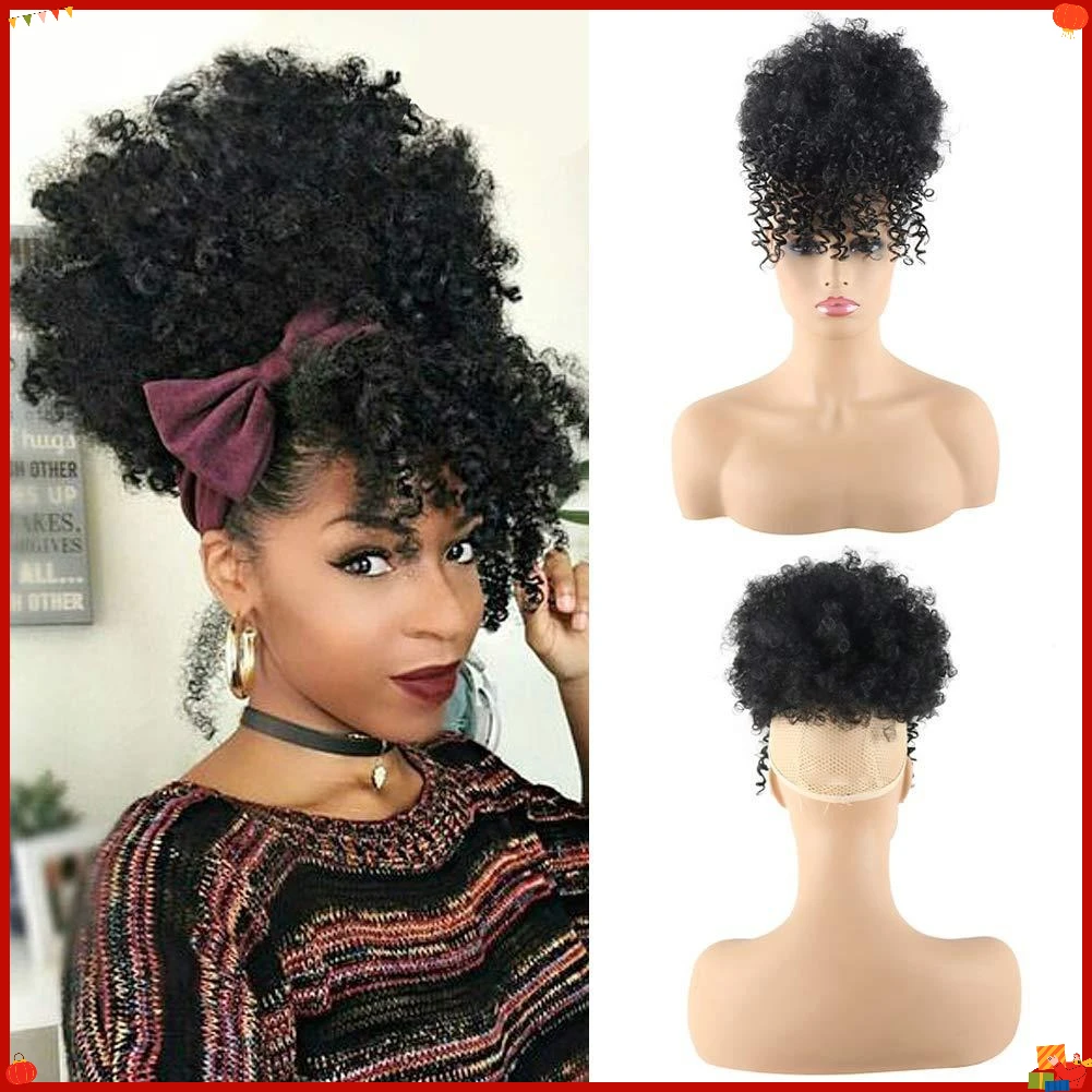 synthetic-afro-puff-double-ponytails-wig-with-bangs-curly-high-volume-cosplay-party-hairpiece-for-women
