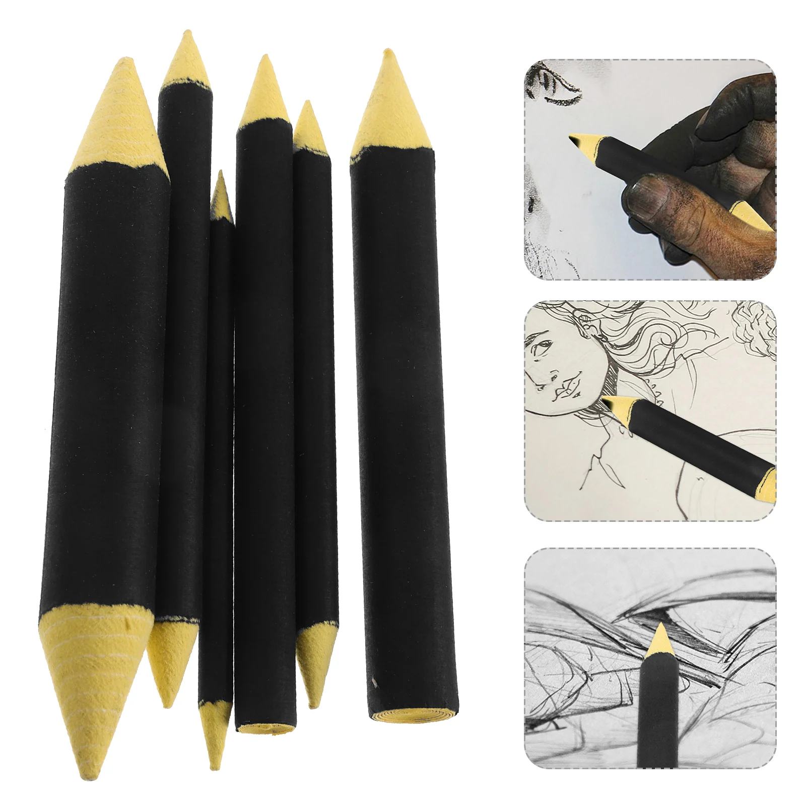 

6 Pcs Sketch Erase Pen Drawing Kneaded Eraser Correction Tool Other Supplies Paper Blenders Painting Sketching Tools