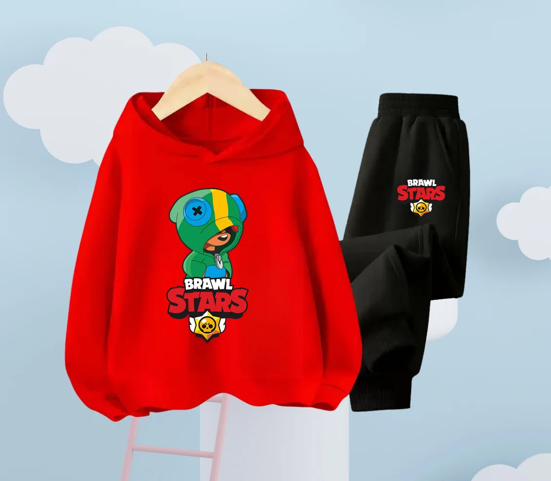 

Stars Kids Autumn Cute 2pcs Hoodies+Pants Suits 3-13 Years Boys Game Outfits Children Sweatshirt Pants Sets Student Clothes