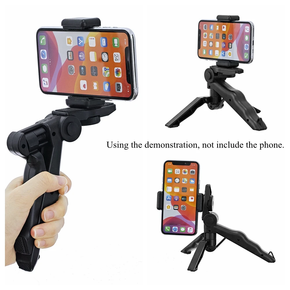 Portable Mini Portable Tripod Stand Fit for GoPro Hero 9 8 7 5Fill Light Bracket Smartphone Stand 1/4 Screw Accessory Kits Suit