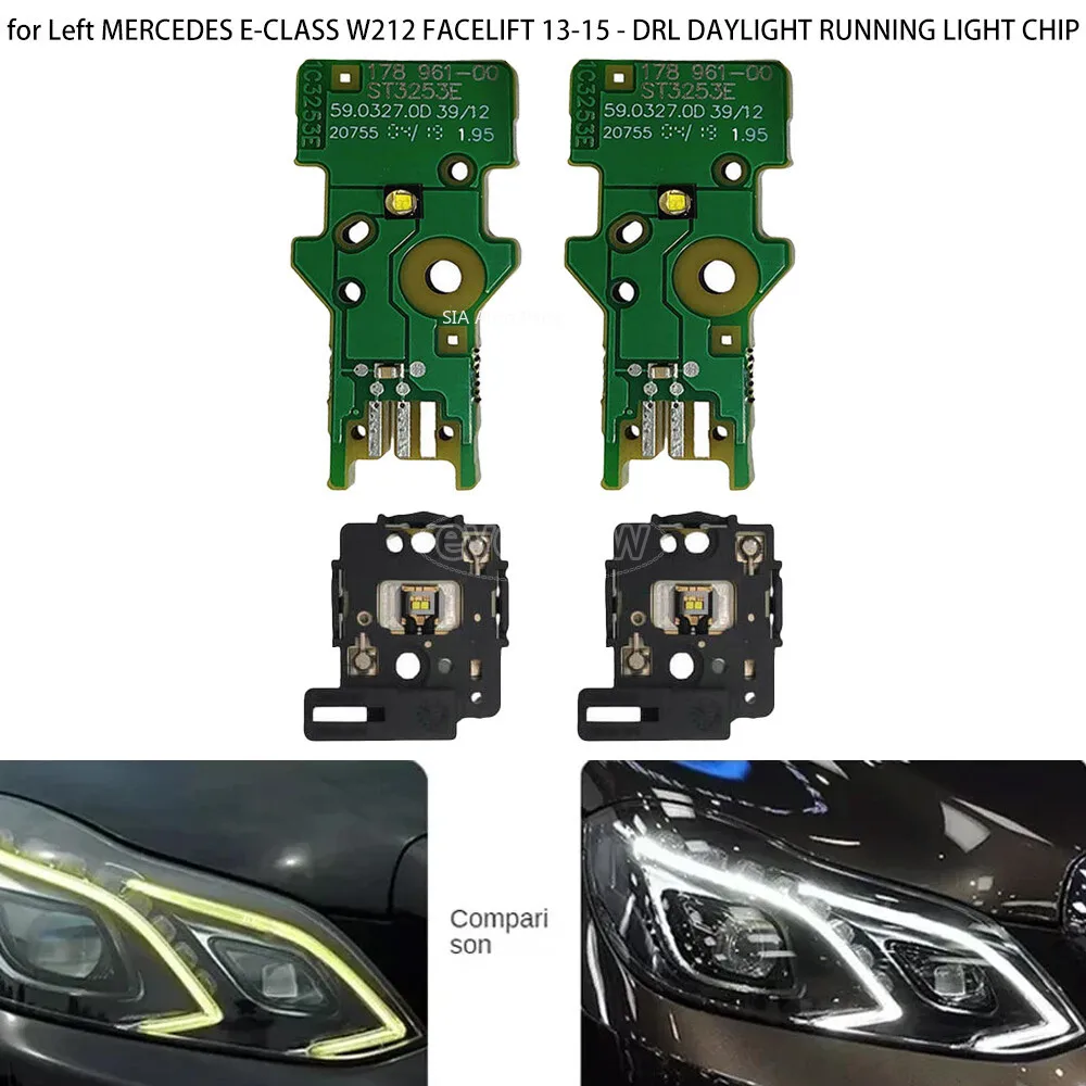 

Белый чип Angel Eyes DRL для Mercedes Benz E-Class W212 2014-2015, автомобильная головка, балласт с узором ангела, печатная плата, ангельские глазки Sou