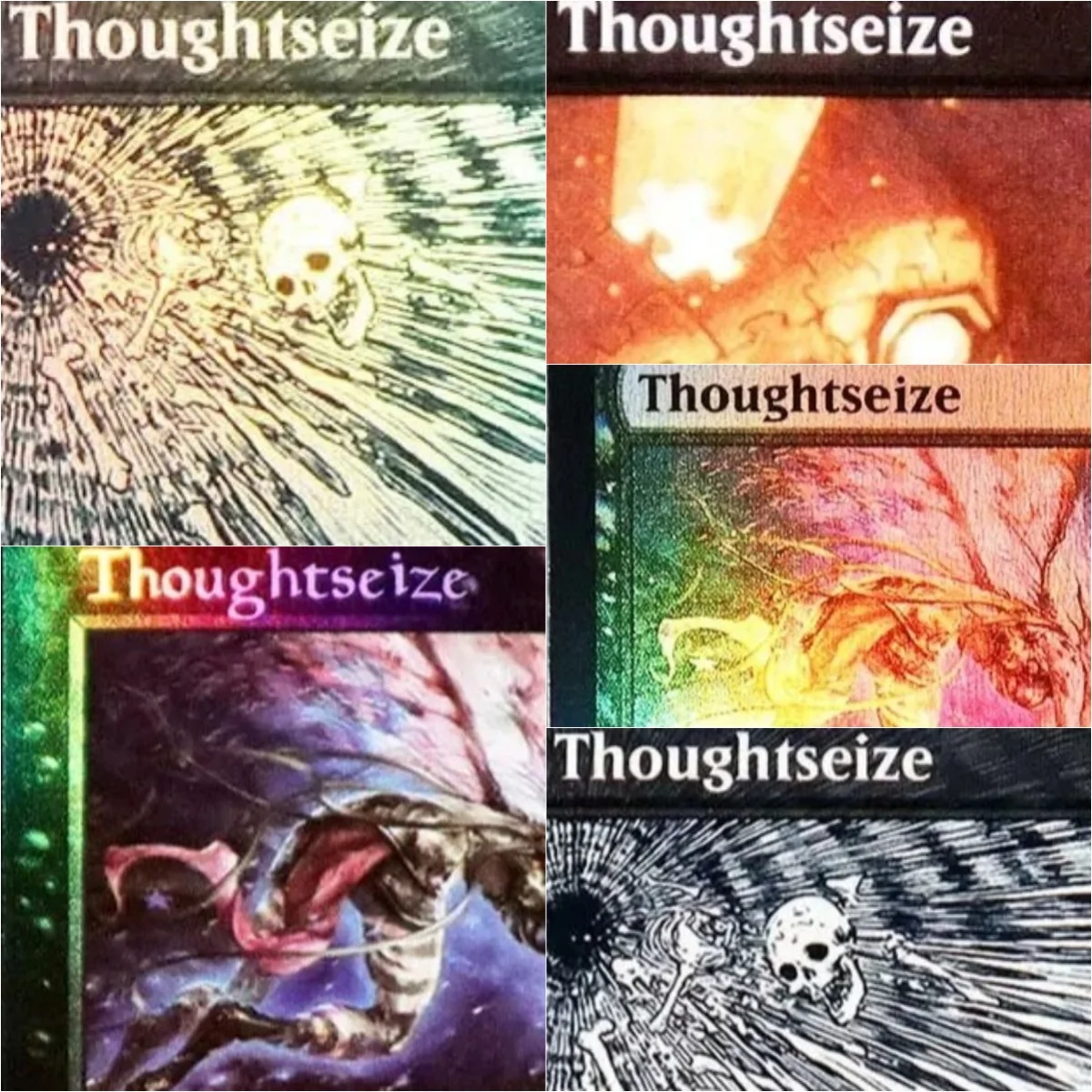 

Foil/Holo "Thoughtseize" TCG Magical Proxy Cards Game Quality Proxy Gathering Board Playing Game Trading Cards