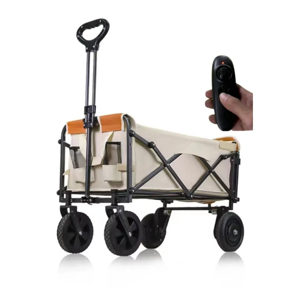 

Новая электрическая складная тележка для кемпинга, пляжа, сверхмощная складная тележка, электрическая складная тележка