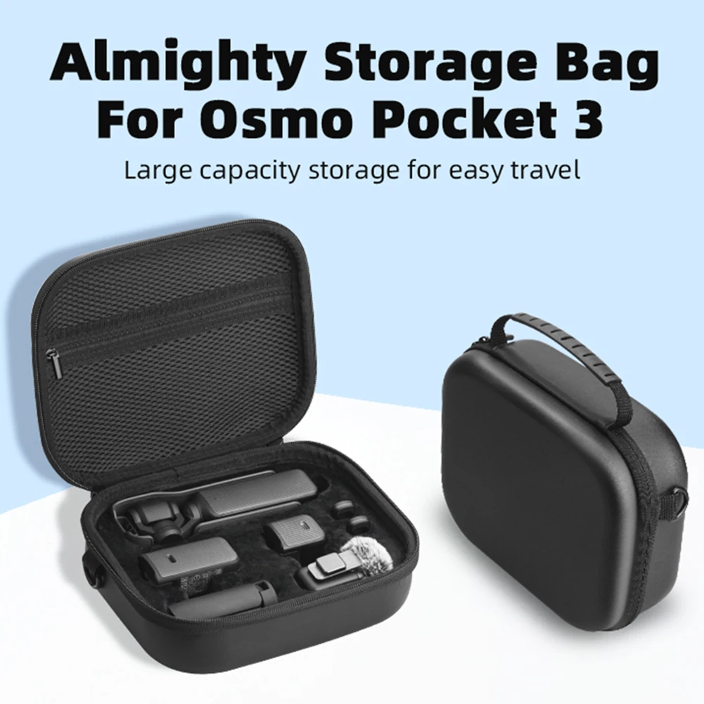 

Carrying Travel Case PU Hard Carrying Case Anti Scratch Protective Hard Case All in One Suitcase for DJI Osmo Pocket 3 Accessory