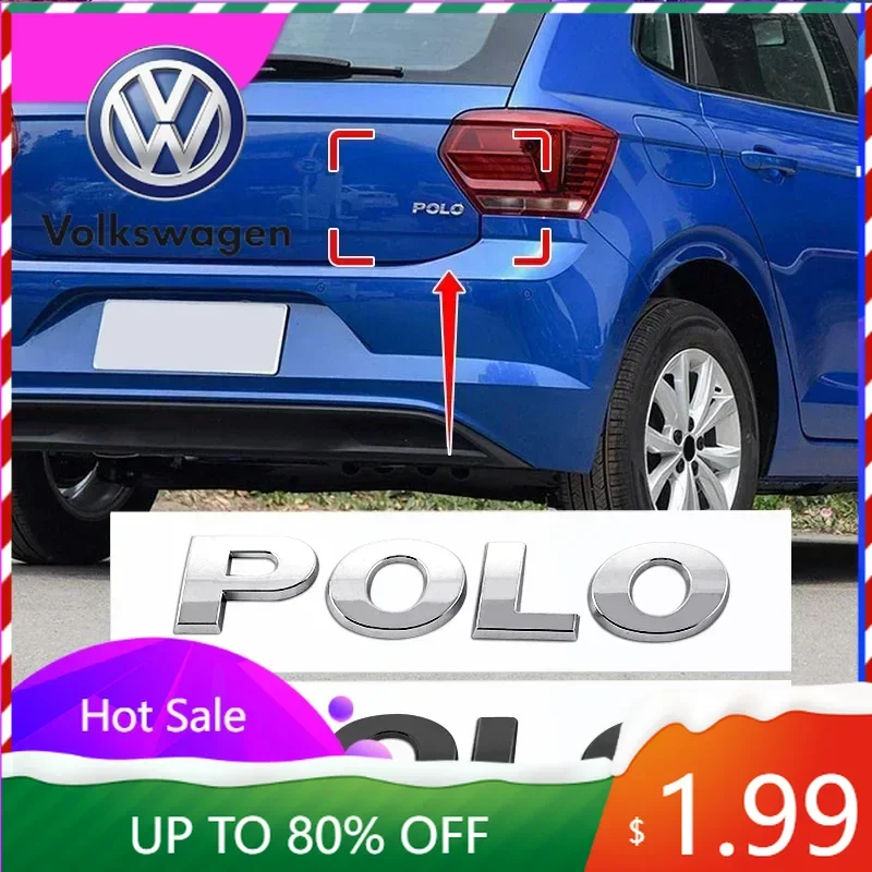 

Для VW Volkswagen Jetta MK5 Golf 1 шт. 3D ABS POLO эмблема-буква для автомобиля, наклейка на задний багажник, декоративный стикер, аксессуар для автостайлинга