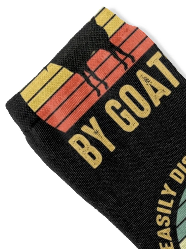 Easily distracted by goats ,goat gifts for goat lovers Socks Crossfit crazy Hiking boots moving stockings Male Socks Women's