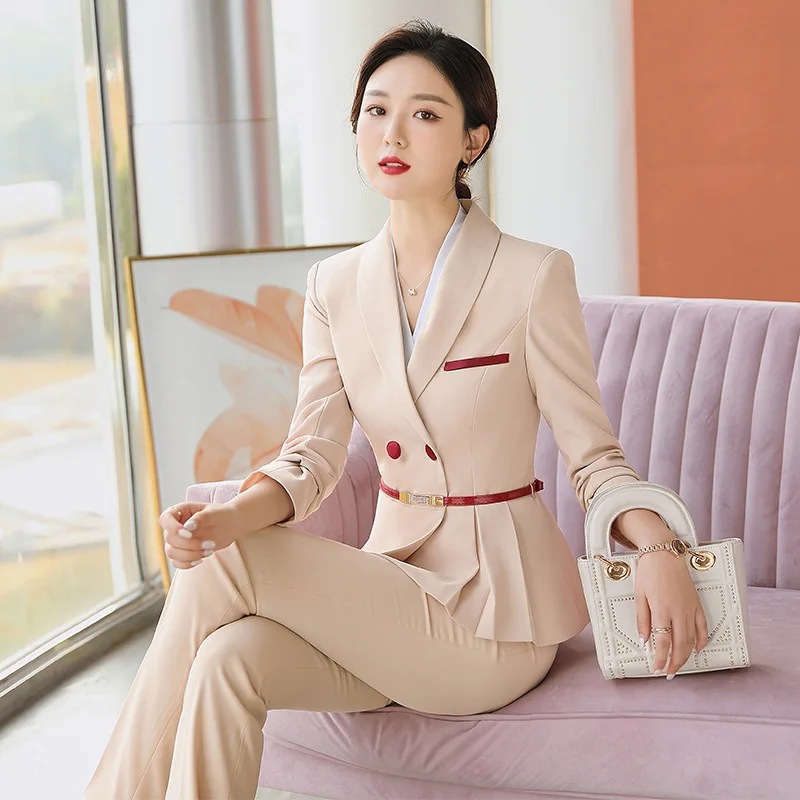 

Autumn and Winter Long Sleeves Business Wear Suit Graceful and Fashionable Formal Suit Jacket Business Manager Work Clothes Fema