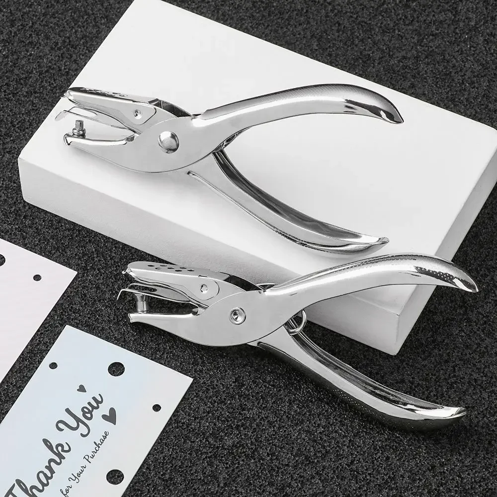 3/6mm Handhold Single Hole Punch Metal Puncher Tools For Scrapbooking Earring Necklace Cards School Stationery Office Supplies