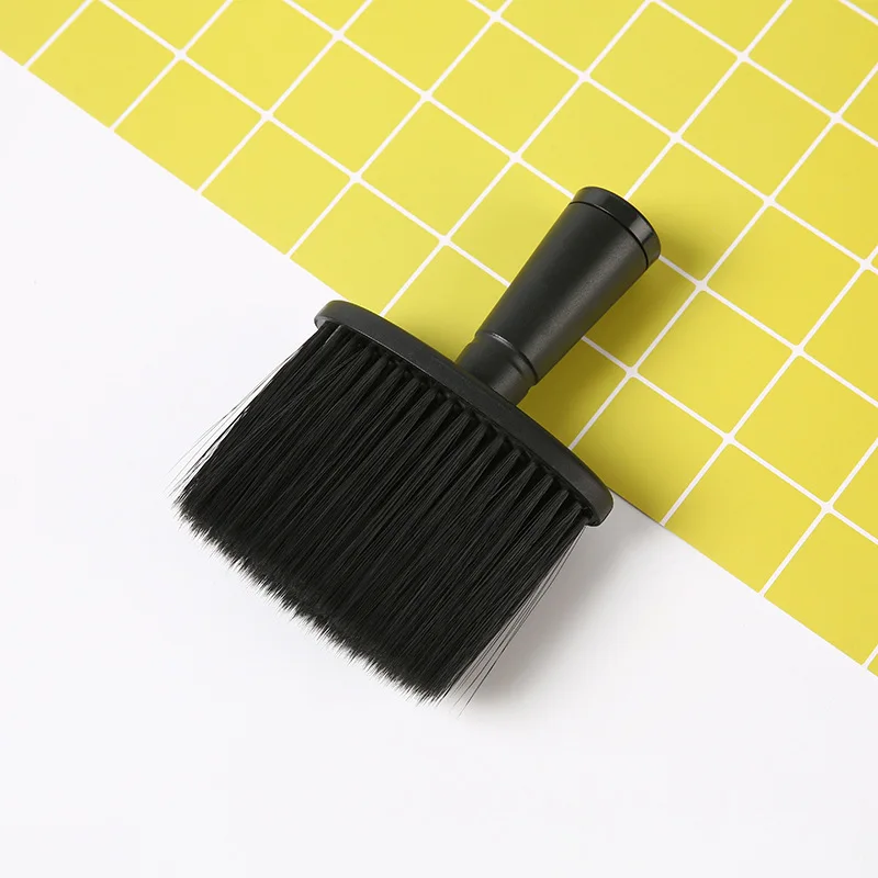 Neck dust removal brush, salon cleaning brush, used to remove loose and broken hair from the neck and ears after a haircut