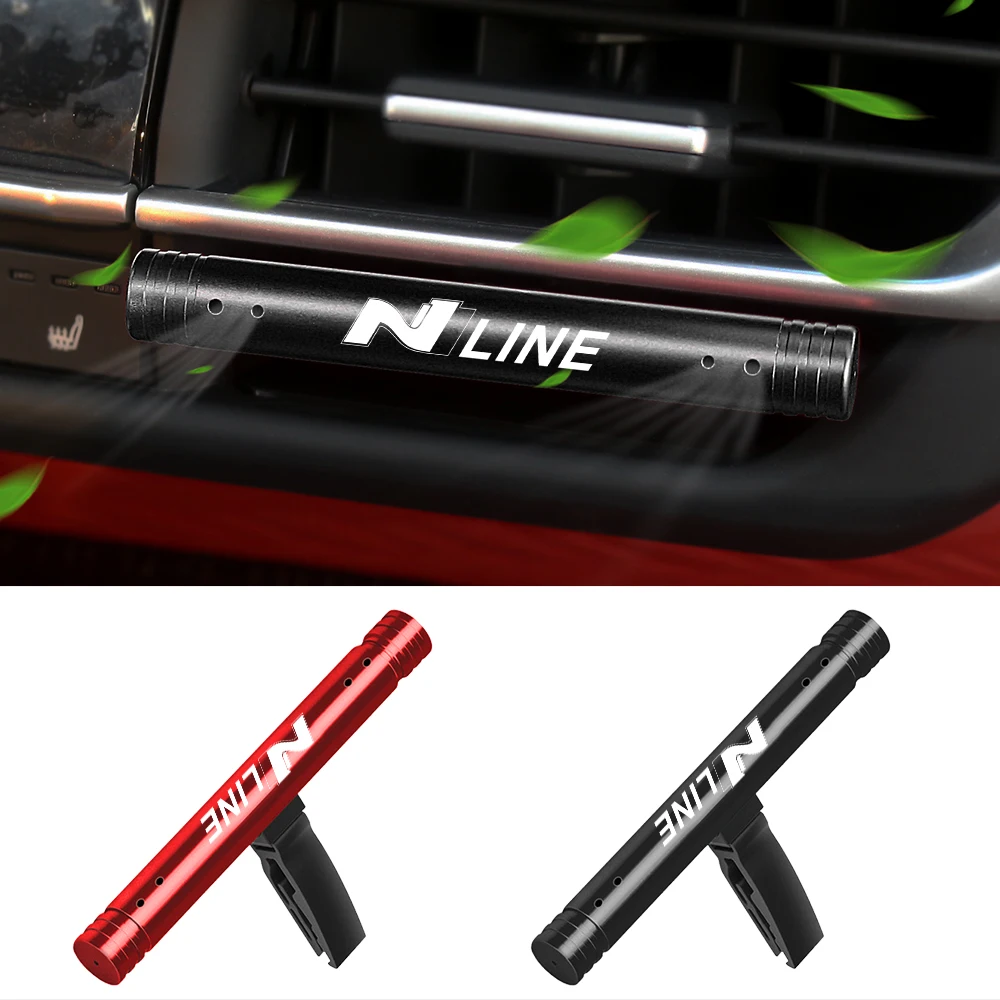 Emblema de línea N, palo de aromaterapia para coche, fragancia de aire fresca, salida de aire, Clip de Perfume, olor, sabor sólido, accesorios para coche