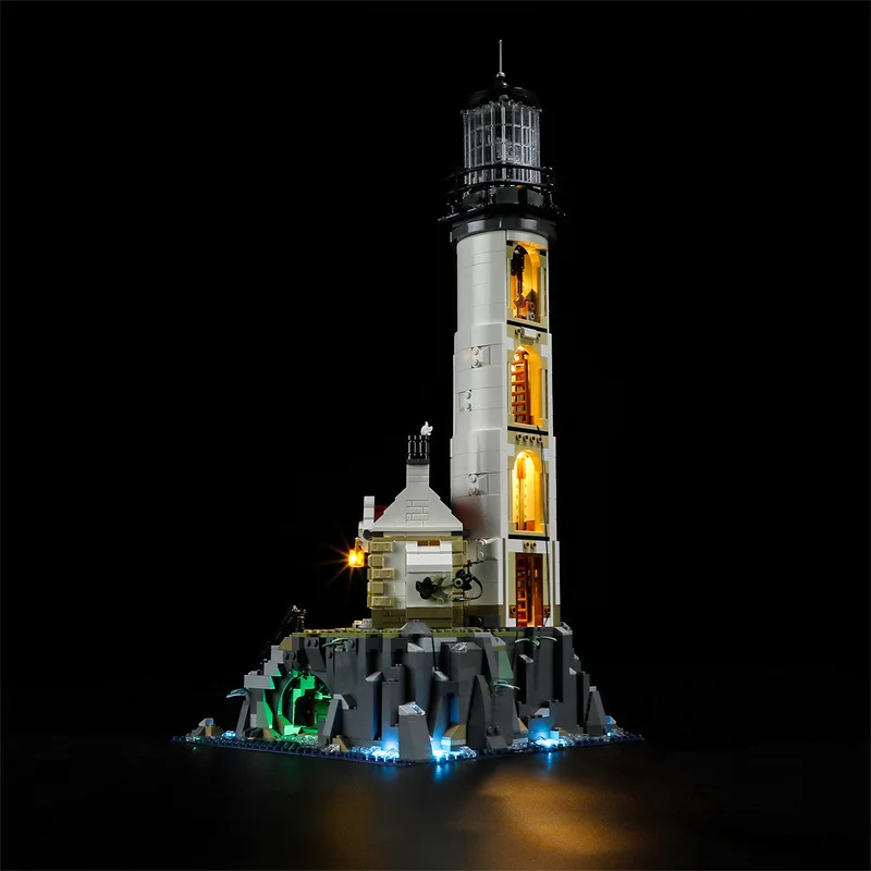 DIY LED Light Kit For LEGO 21335 Electric Lighthouse Building Block Set（Only LED Light,Without Blocks Model）