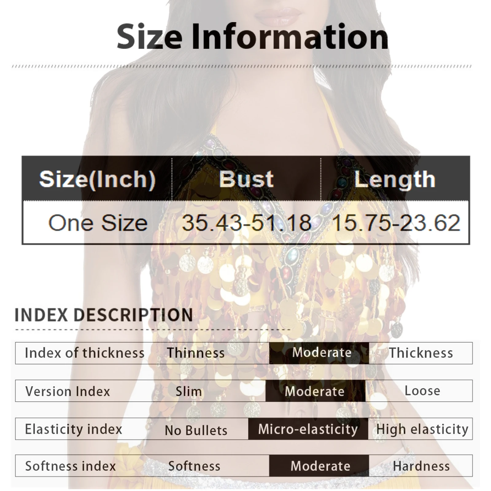 Damski seksowny top z cekinami i frędzlami do tańca brzucha, cekinowy top z frędzlami, damski top z cekinami, błyszczący kostium do tańca brzucha