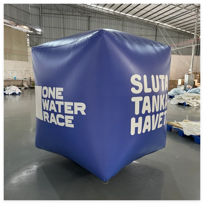 Custom PVC Inflatable Cube Buoy for Water Sports Racing | Floating Marker Buoy for Lake & Ocean Events