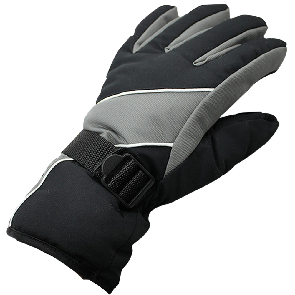 

Windproof Ski Gloves Waterproof Winter Snowboarding Climbing Mens Adjustable Buckle Wrist Straps Stylish Outdoor Sports Gloves