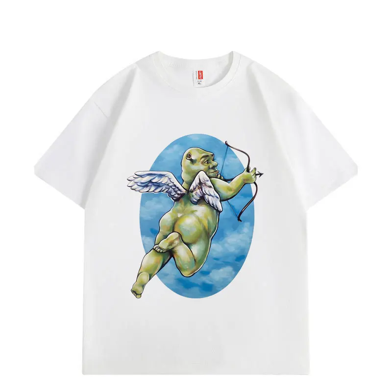 2026 New Cherub Shrek Funny Meme T Shirts High Quality Fashion T-shirt Men Women Casual Cotton Short Sleeve T-shirts Sumemr
