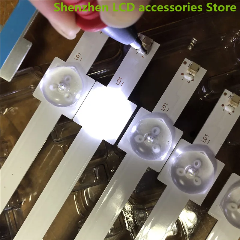 Для 6 светодиодов 48 см Skyworth 4906X7 алюминий 100% новый ЖК ТВ ПОДСВЕТКА бар