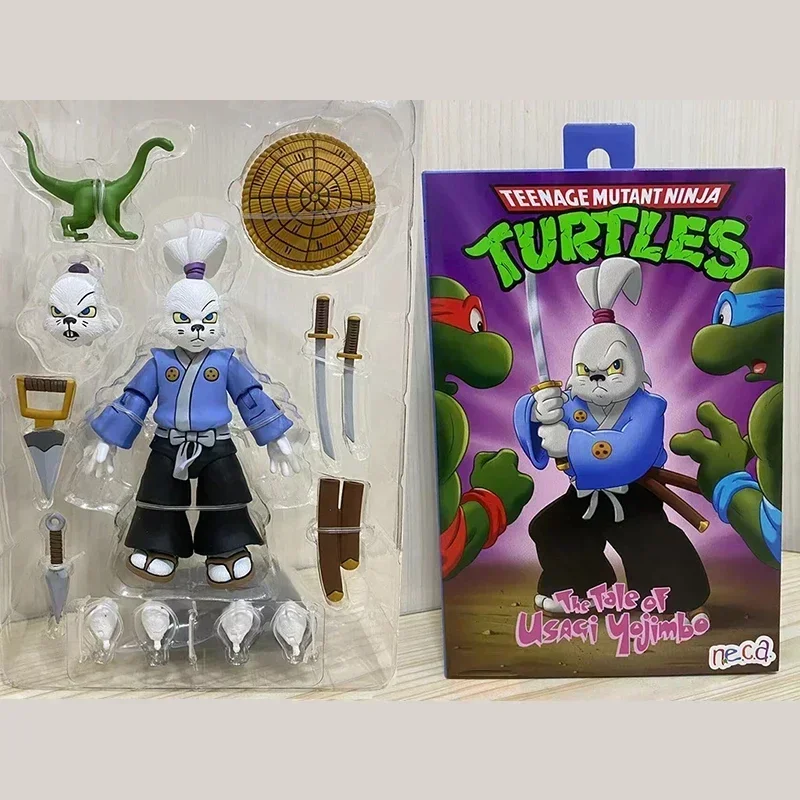 Original NECA Turtles Rabbit Ronin The Tale of Usagi Yojimbo Action Figure Classic Role Anime Figure Movable Birthday Toys Model