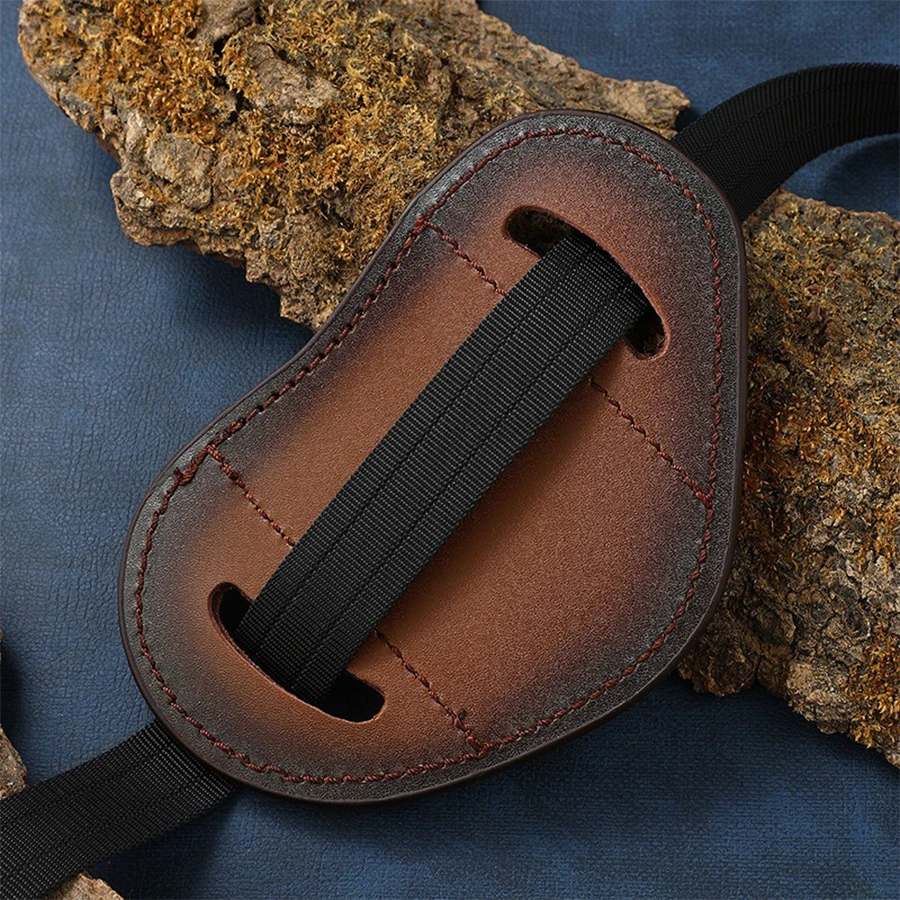 Carved leather holster top layer cowhide folding knife holster for EDC knife holster outdoor knife library