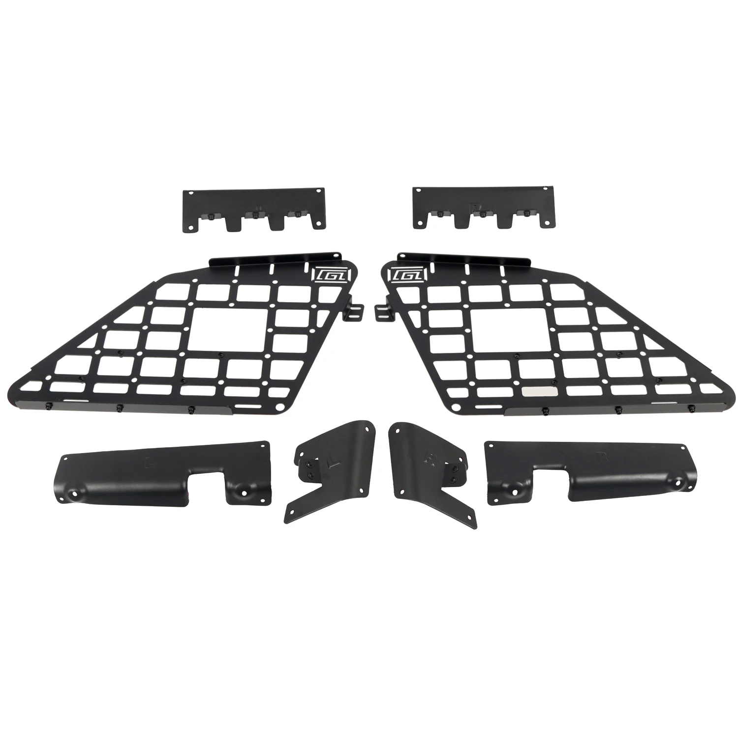 For Jeep Grand Cherokee WK2 2011-2021 Aluminum Alloy Side Window Shelf Car Rear Trunk Storage Panel Debris Rack Molle Panel