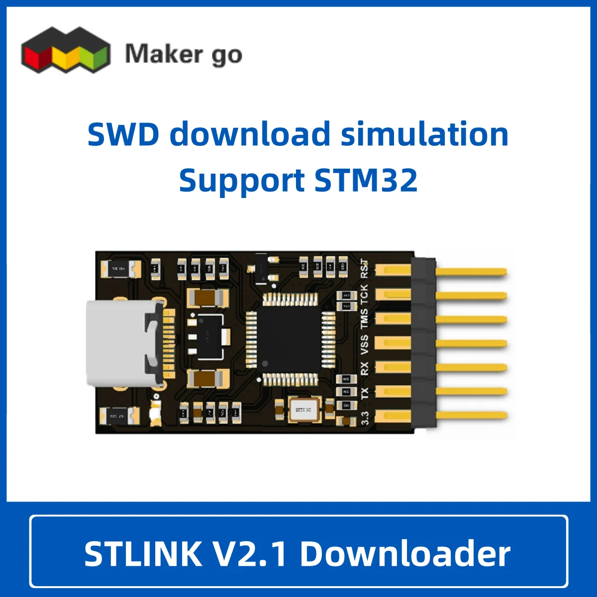 Stlink V2.1 Downloader Stlink Downloader Ondersteunt Seriële Poort Stm32 Debugger Om Stlink Te Compileren En Te Simuleren