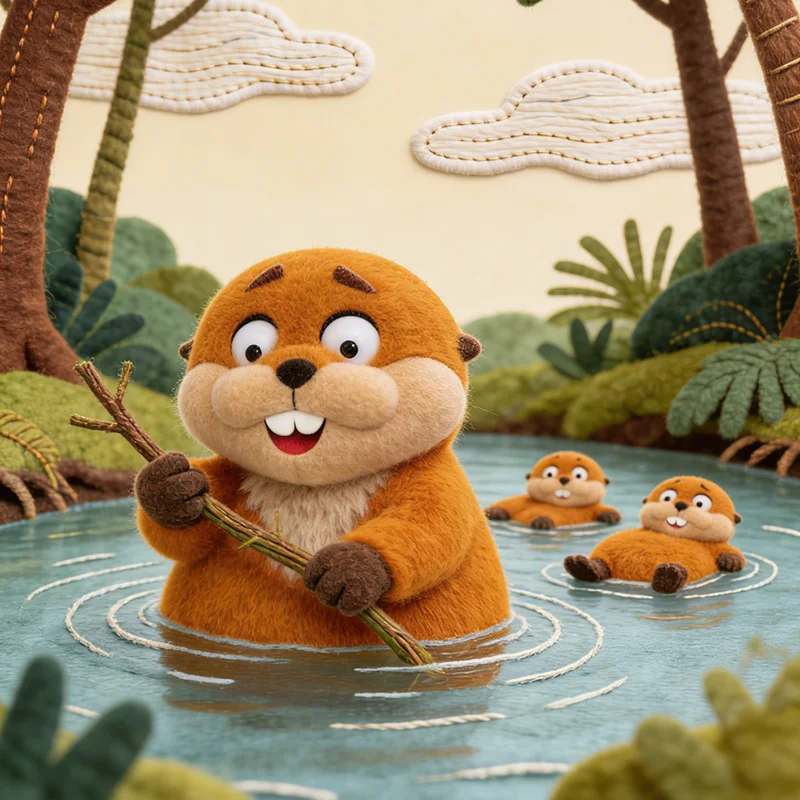 

New 23/38cm Kawaii Plush Toy Beaver Stuffed Animal Cute Beaver Doll for Kids Birthday Gift Home Decor