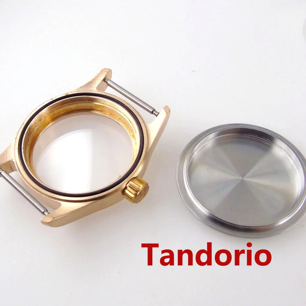 200M Tandorio 36mm Solid Cusn8 Bronze/Stainless Steel Watch Case Sapphire Glass For NH34 NH35 NH36A ETA2824 PT5000 Auto Movement