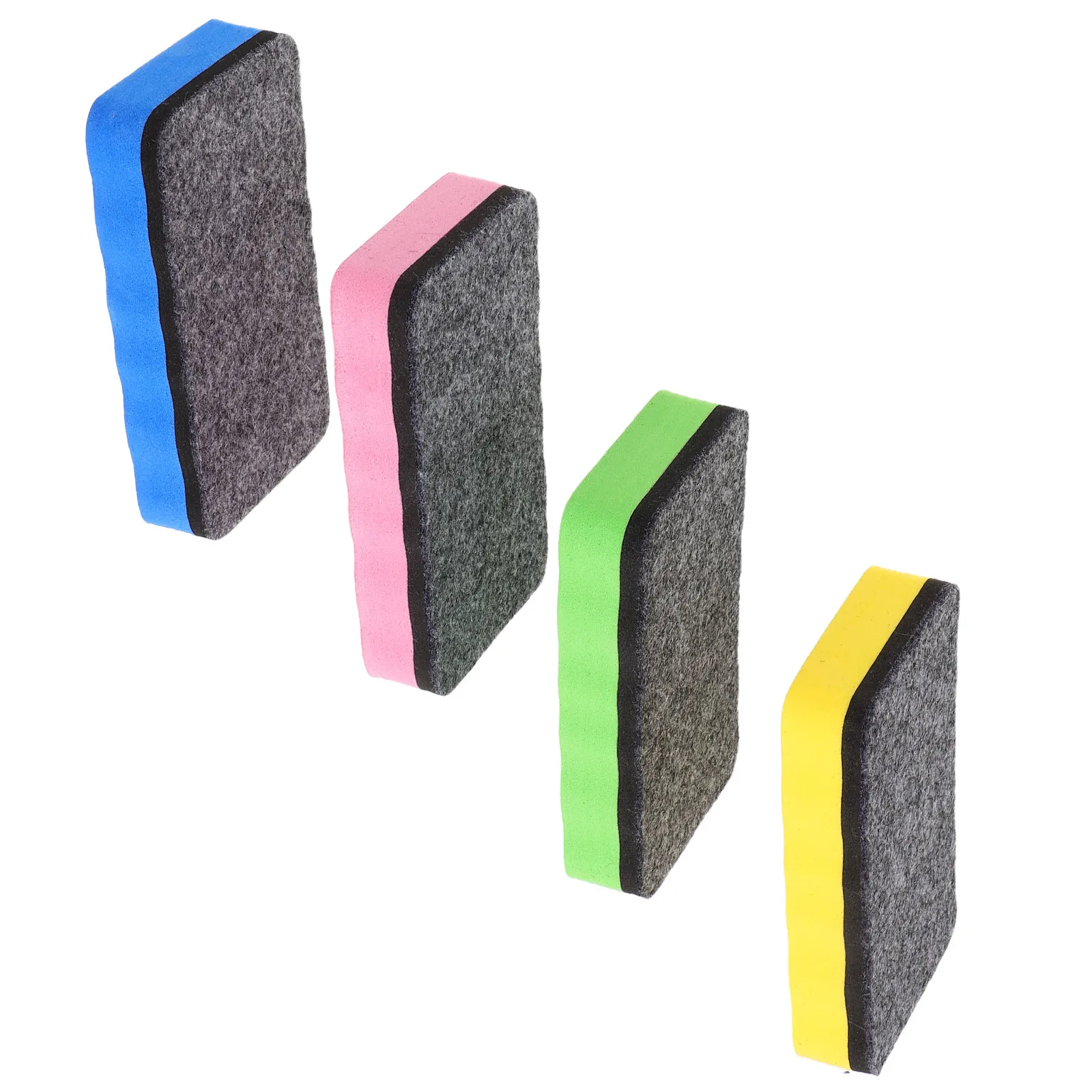 

4Pcs Colorful Whiteboard Erasers Eva Felt Magnetic Dry Erase Kit for School Office Home Classroom White Board Eraser