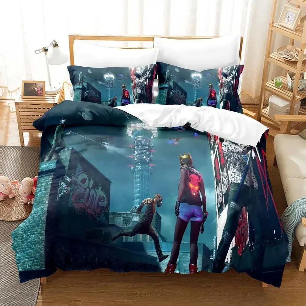 

Watch Dogs Bedding Set Single Twin Full Queen King Size Bed Set Adult Kid Bedroom Duvet Cover Sets 3D Print Game