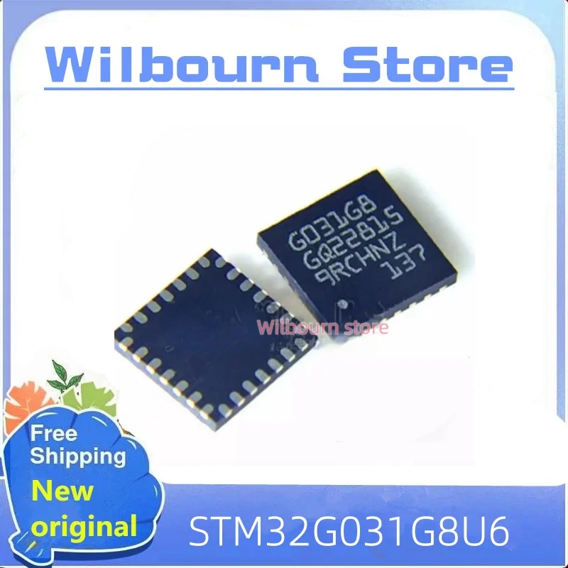 5PCS~500PCS/LOT STM32G031G8U6 G031G8 UFQFN28 New original In stock