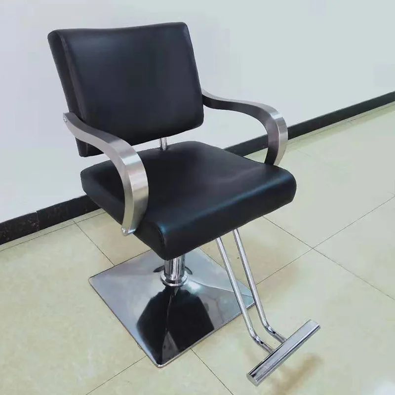 Fold down shaving with pedal retro high-end oil head barber shop hair cutting chair