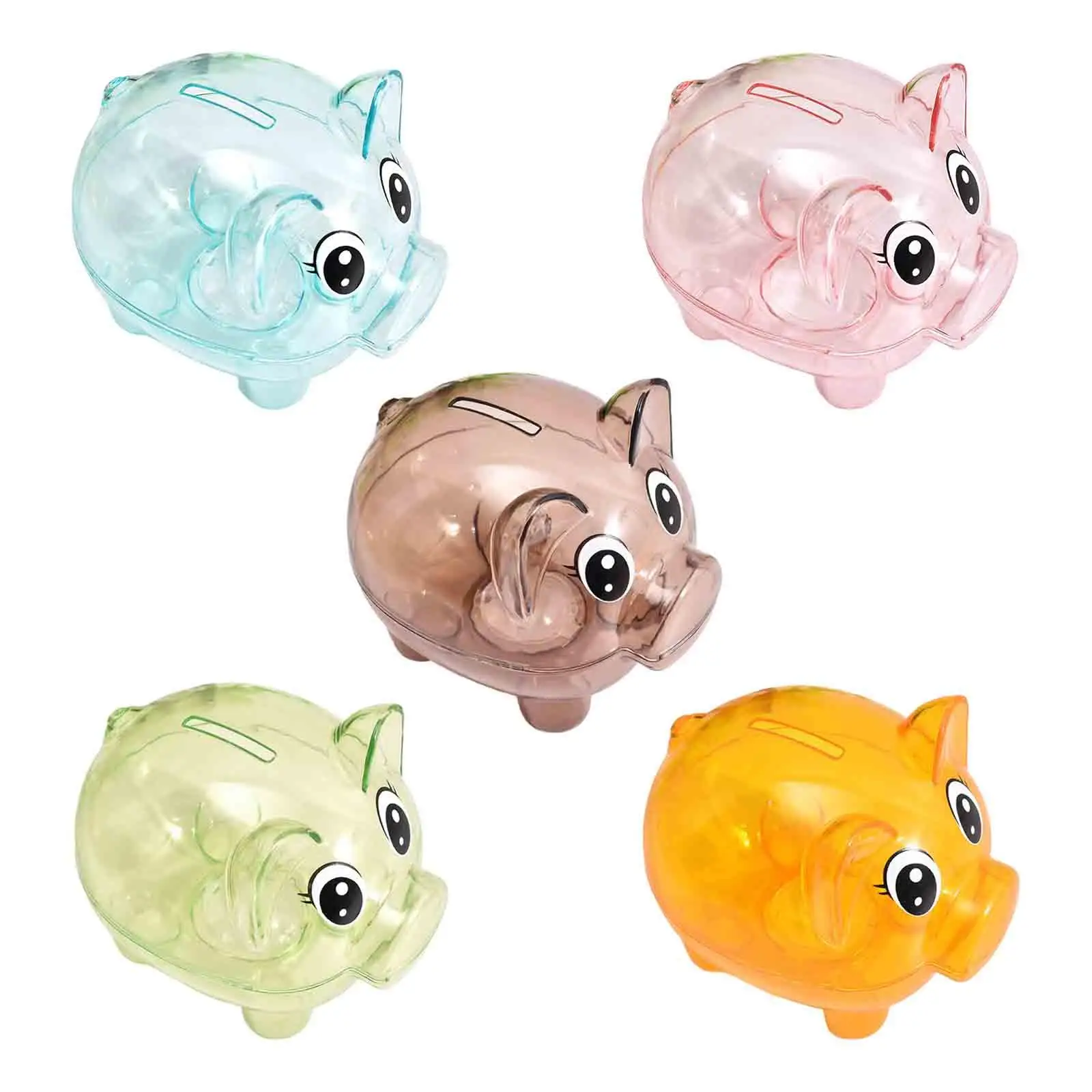 Piggy Bank Tabletop Ornament Money Saving Pot Festival Gift Storage Can Decoration Money Box Pig Figurine for Adult Kids