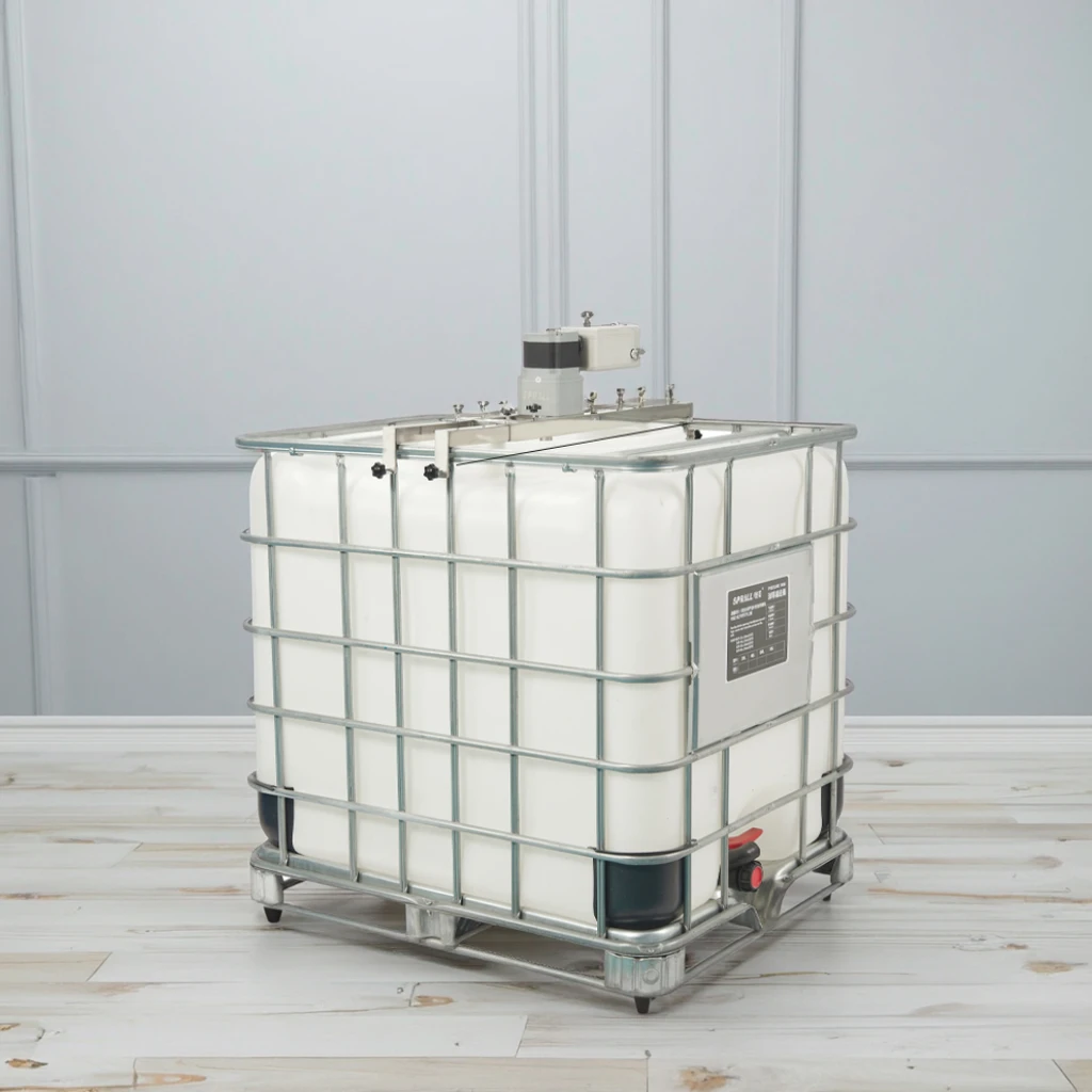 

Electric Tank Mixer for Shampoo Detergent Paint Liquid Soap Fertilizer Cream and Cosmetic Powders for IBC Storage