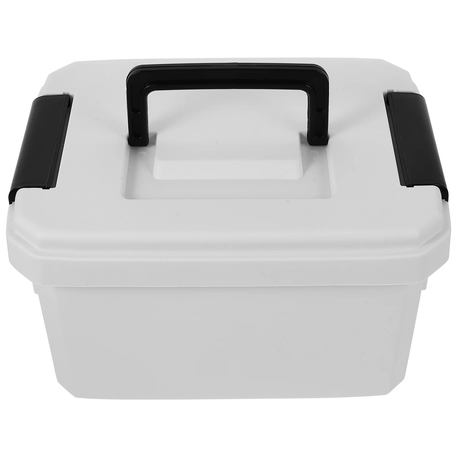 صندوق دواء متعدد الوظائف بطبقة مزدوجة مع مقبض تصميم إغلاق مدمج للسفر المنزلي للاستخدام الخارجي والإسعافات الأولية المحمولة #6