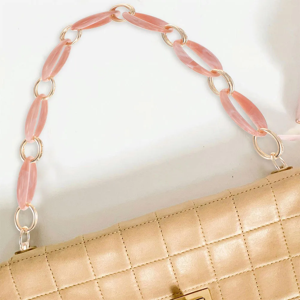 

2Pcs Vintage Round Chain Purse Strap Thick Acrylic Zinc Alloy Bag Charm Crossbody Shoulder Strap Heavy Duty Fashionable