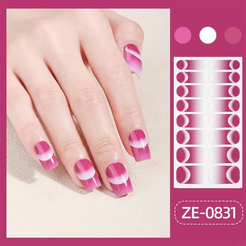 Decalcomanie per unghie G99E Adesivi a più disegni resistenti all'usura per donne