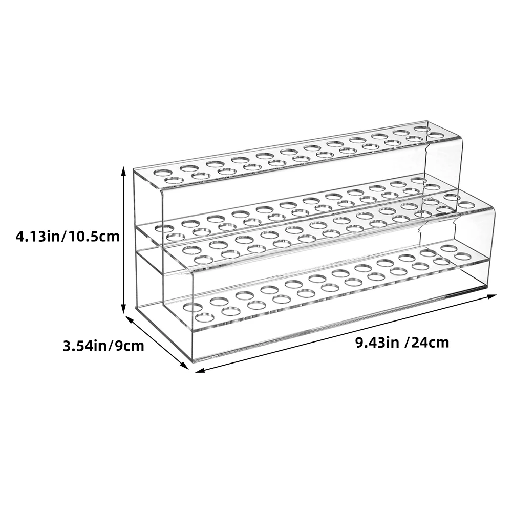 2pcs Holder Storage Box Clear Plastic Organizer Stand For Desk Pencil Brush Rack Ball Pen Display Stand Transparent Pen Storage