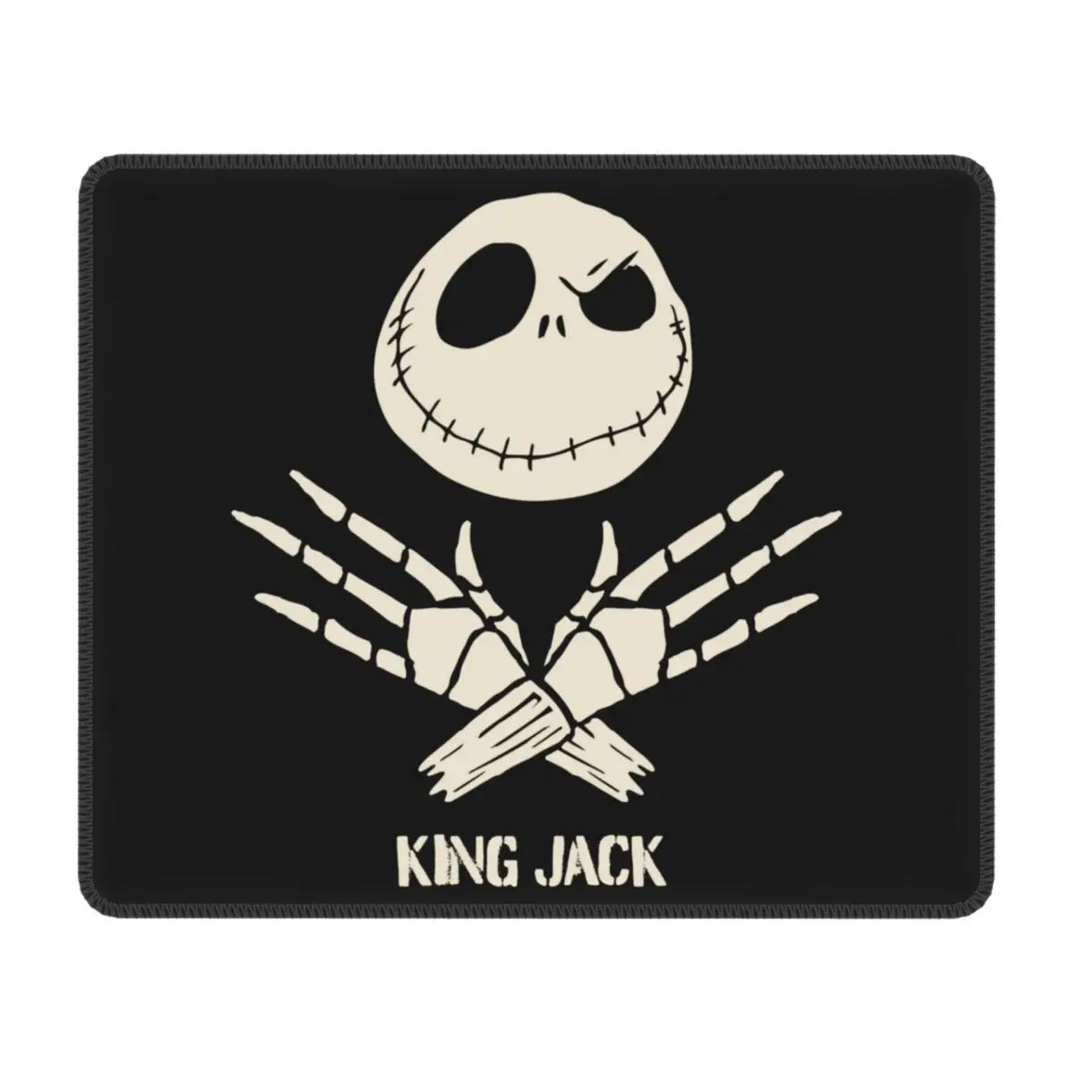 Custom PC Gaming Mouse Pad Anti-Slip Rubber Base King Jack Skellington Mousepad Office Laptop Mat