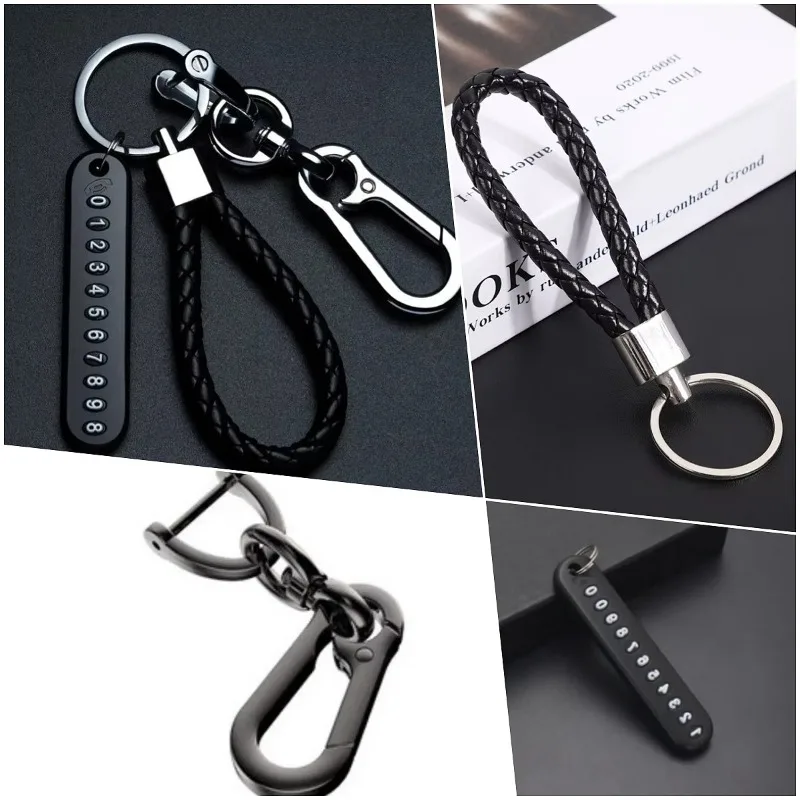 Анти-потерянный-автомобильный-брелок-с-номером-телефона-карточкой-из-искусственной-кожи-плетеный-веревочный-брелок-для-ключей-держатель-для-автомобиля-подарок-для-мужчин-и-женщин-ювелирные-изделия