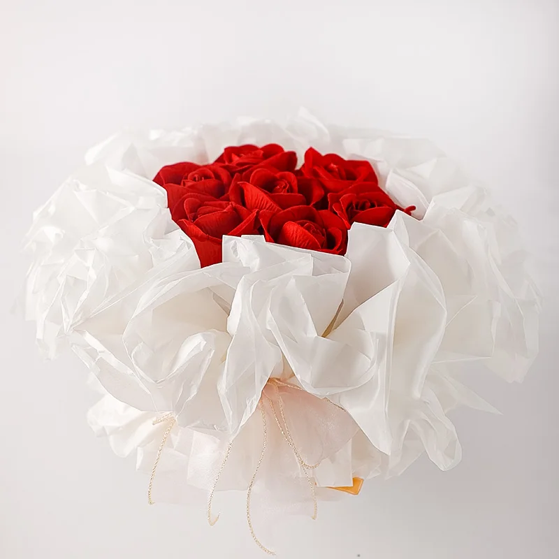 Valentine's Day Internet Red Sydney Paper Bouquet Flowers Rose Cake Model Fake Cake Model 2024 New