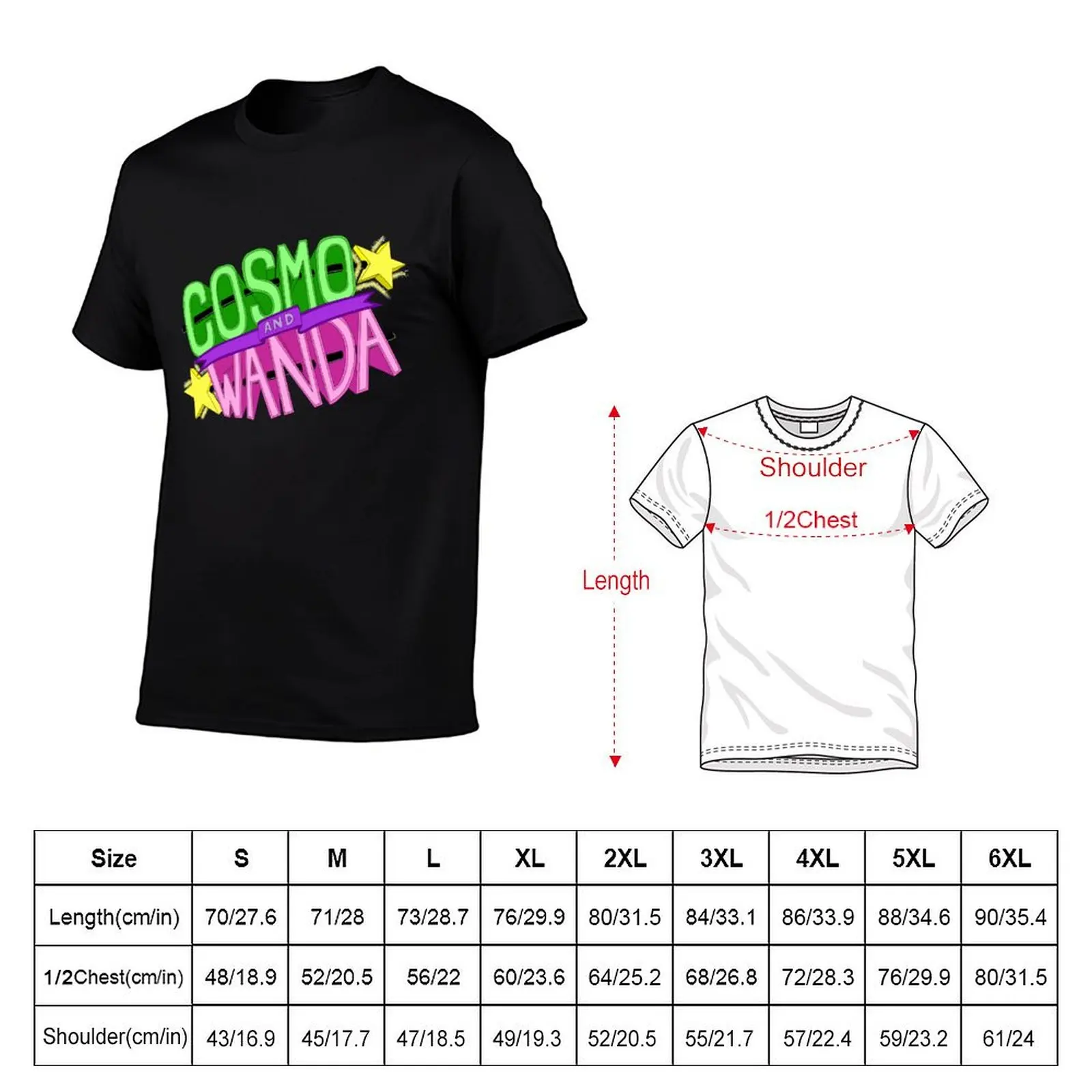 Cosmo and Wanda T-Shirt t shirt custom print t shirts for man pack white T-Shirt
