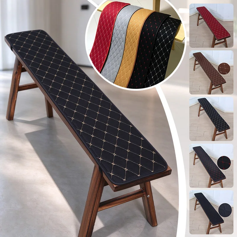 Long Bench Cover Universal Linen fabric Bench Cushion Solid Wood Sofa Seat Pad Shoe Changing Stool Mat Bench Seat Protector