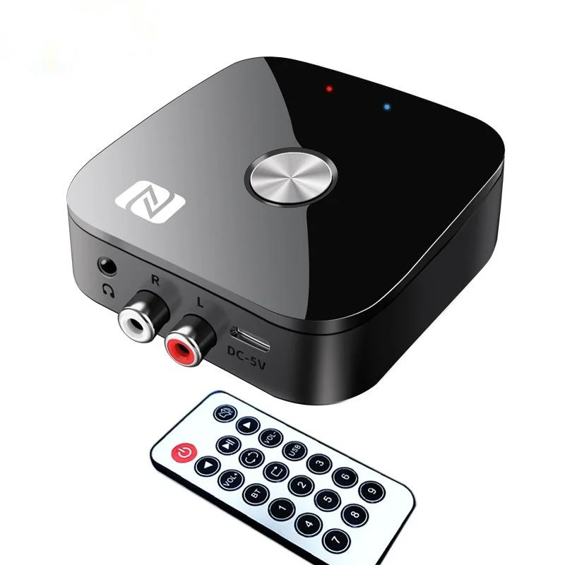 T68 Bluetooth 5.3 Audio Receiver NFC 3.5mm AUX RCA Stereo Wireless Adapter USB U-Disk HIFI Lossless Music For Car Kit Speaker