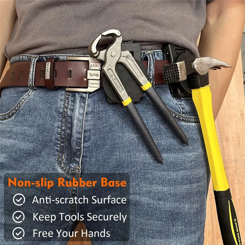 Tool Belt Module Magnetic Master Tool Pouch Belt Clip Accessory Hammer Screwdriver Hands-Free Adjustable Wrench Magnetic Tools