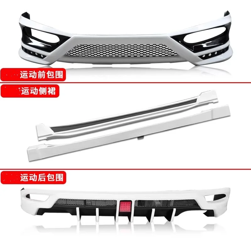 

Unpainted Car Surround for Honda Vezel HRV Modified front rear lip side skirt pp Material